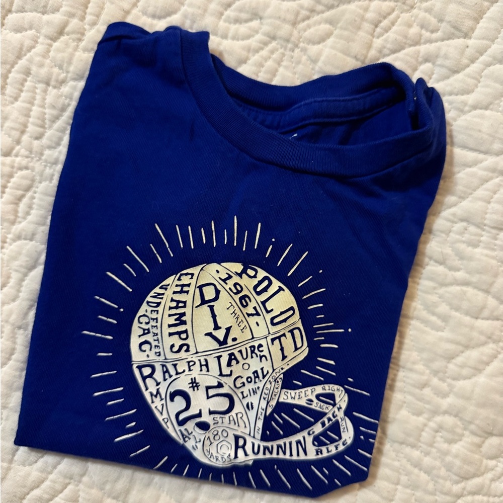 12 month blue polo tshirt